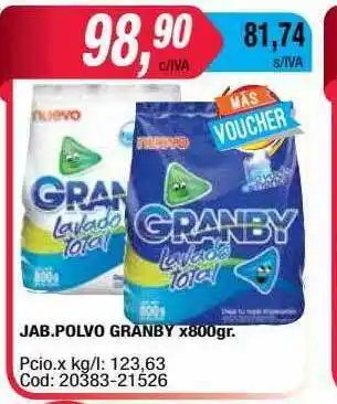Maxiconsumo Jab.polvo Granby x 800gr oferta