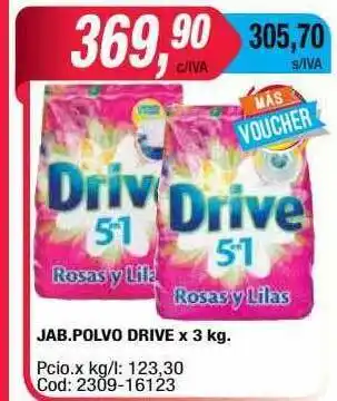 Maxiconsumo Jab.polvo Drive x 3kg oferta