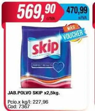 Maxiconsumo Jab.polvo Skip x 2,5kg oferta