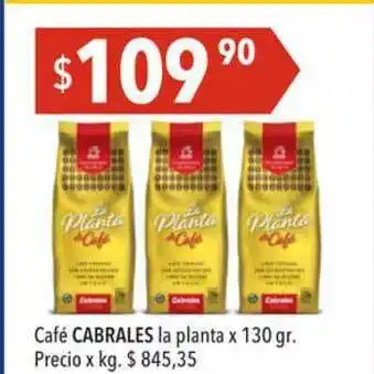 Hergo Café Cabrales La Planta x 130gr oferta