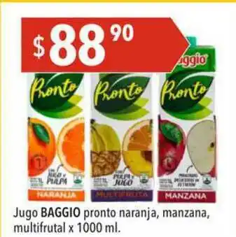 Hergo Jugo Baggio Pronto Naranja Manzana Multifrutal x 1000ml oferta
