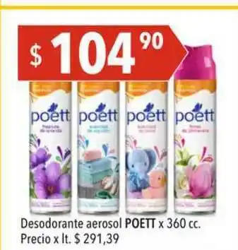 Hergo Desodorante Aerosol Poett x 360cc oferta