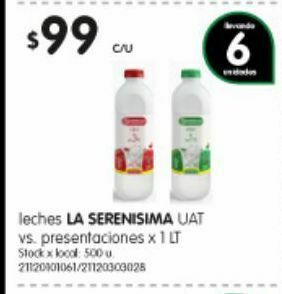 Jumbo Leche la serenísima oferta