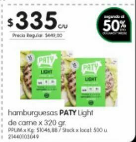 Jumbo Hamburguesas paty oferta