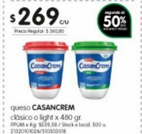 Jumbo Queso crema oferta