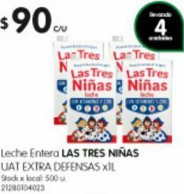 Jumbo Leche las tres niñas oferta