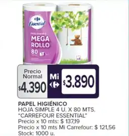 Carrefour PAPEL HIGIÉNICO oferta