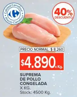 Carrefour SUPREMA DE POLLO CONGELADA oferta