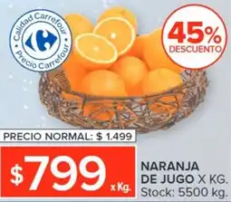 Carrefour NARANJA DE JUGO oferta