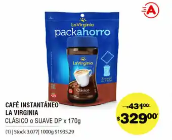 Atomo Conviene Café Instantáneo La Virginia x 170g oferta