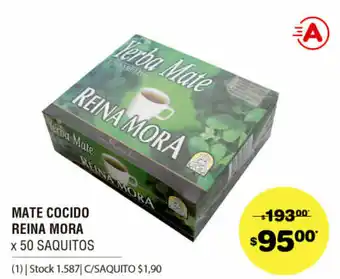 Atomo Conviene Mate Cocido Reina Mora x 50 Saquitos oferta
