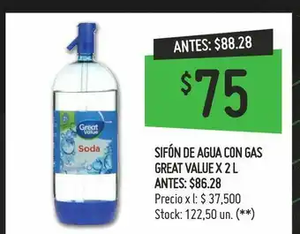 Walmart Sifón great value oferta
