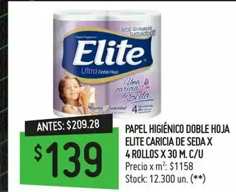 Walmart Papel higiénico elite oferta
