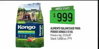 Walmart Alimento balanceado para perros kongo oferta