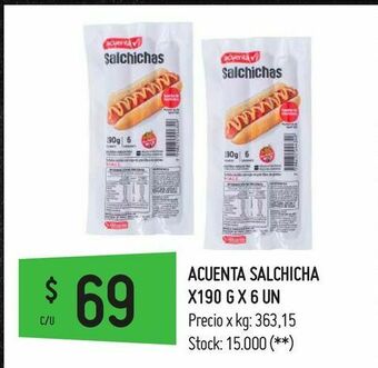 Walmart Salchichas acuenta oferta