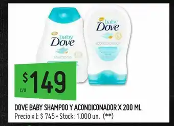 Walmart Shampoo para bebé dove oferta