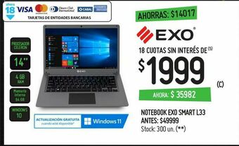Walmart Notebook exo oferta