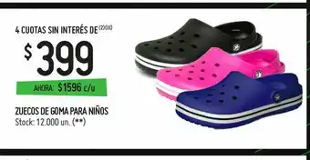 Walmart Zuecos de goma oferta