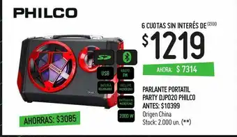 Walmart Parlantes inhalámbricos philco oferta