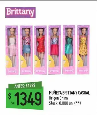 Walmart Muñecas brittany casual oferta