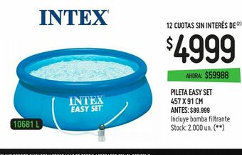 Walmart Piletas intex oferta