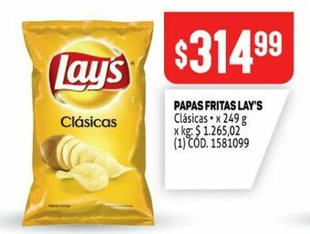 Makro Papas fritas lay's oferta