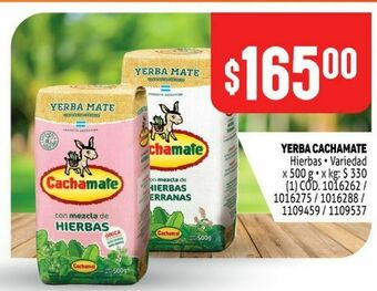 Makro Yerba mate cachamate 500g oferta