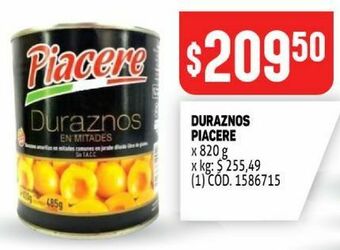 Makro Duraznos piacere 820g oferta