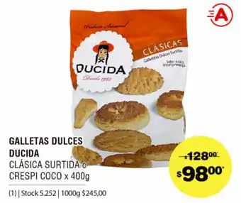 Atomo Conviene Galletas Dulces Ducida Clásica Surtida o Crespi Coco x 400g oferta