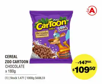 Atomo Conviene Cereal 200 Cartoon Chocolate x 180g oferta
