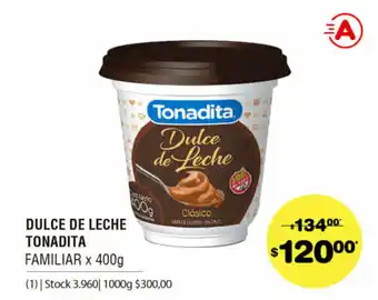 Atomo Conviene Dulce De Leche Tonadita Familiar x 400g oferta