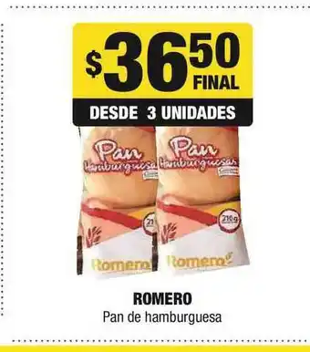 Romero dan de hamburguesa
