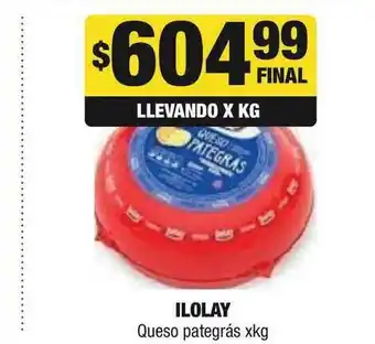 Maxi Ofertas Ilolay Queso pategrás xkg oferta