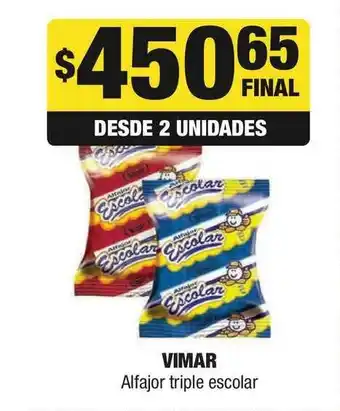 Maxi Ofertas Vimar Alfajor triple escolar oferta