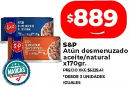 Supermayorista Vital S&P Atún desmenuzado aceite/natural x 170gr oferta
