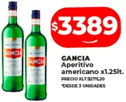 Supermayorista Vital GANCIA Aperitivo americano x1.25lt oferta