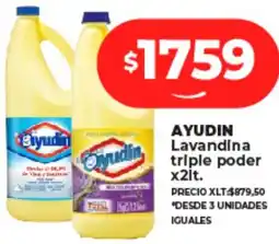 Supermayorista Vital AYUDIN Lavandina triple poder x2lt oferta