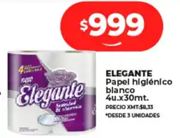 Supermayorista Vital ELEGANTE Papel higiénico blanco 4u.x30mt oferta