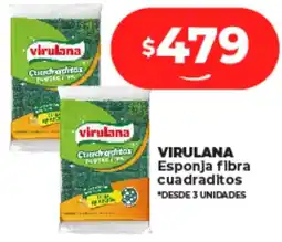 Supermayorista Vital VIRULANA Esponja fibra cuadraditos oferta