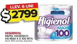 Carrefour Maxi Higienol - papel higienico hs max oferta