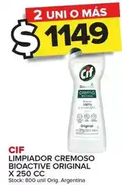 Carrefour Maxi Cif - limpiador cremoso bioactive original oferta