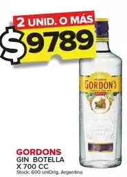 Carrefour Maxi Gordon's - gin botella oferta