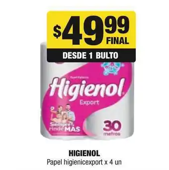 Maxi Ofertas Higienol Papel hgienicexport x 4un oferta
