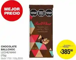 Atomo Conviene CHOCOLATE BALLCHOC LECHE/MANI 70G oferta