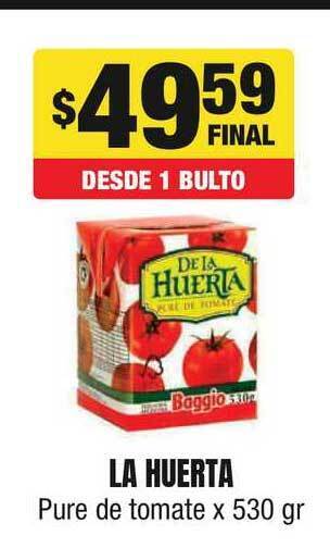 Maxi Ofertas La Huerta Pure de tomate x 530gr oferta