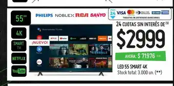 Changomas Led 55 smart 4k oferta