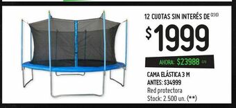 Changomas Cama elástica 3 m oferta