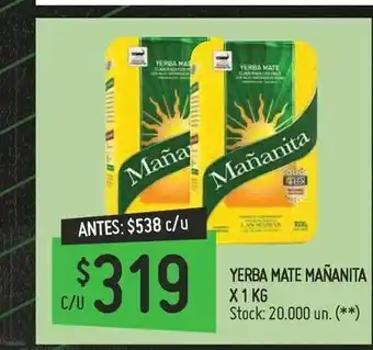 Changomas Yerba mate mañanita x 1 kg oferta