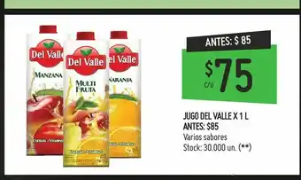 Changomas Jugo del valle x 1 l oferta