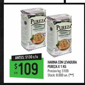 Harina con levadura pureza x 1 kg